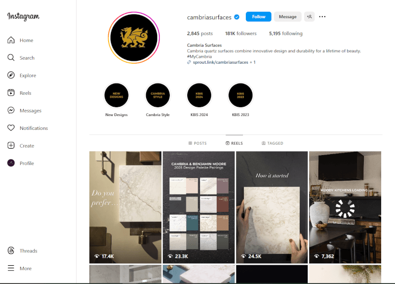 Instagram Countertop SEO