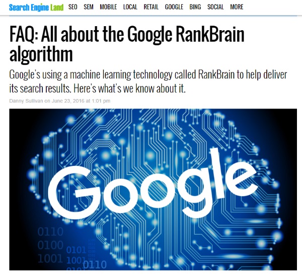 google rank brain