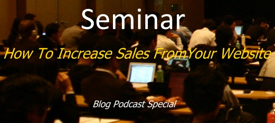seminar how to increase sales from website